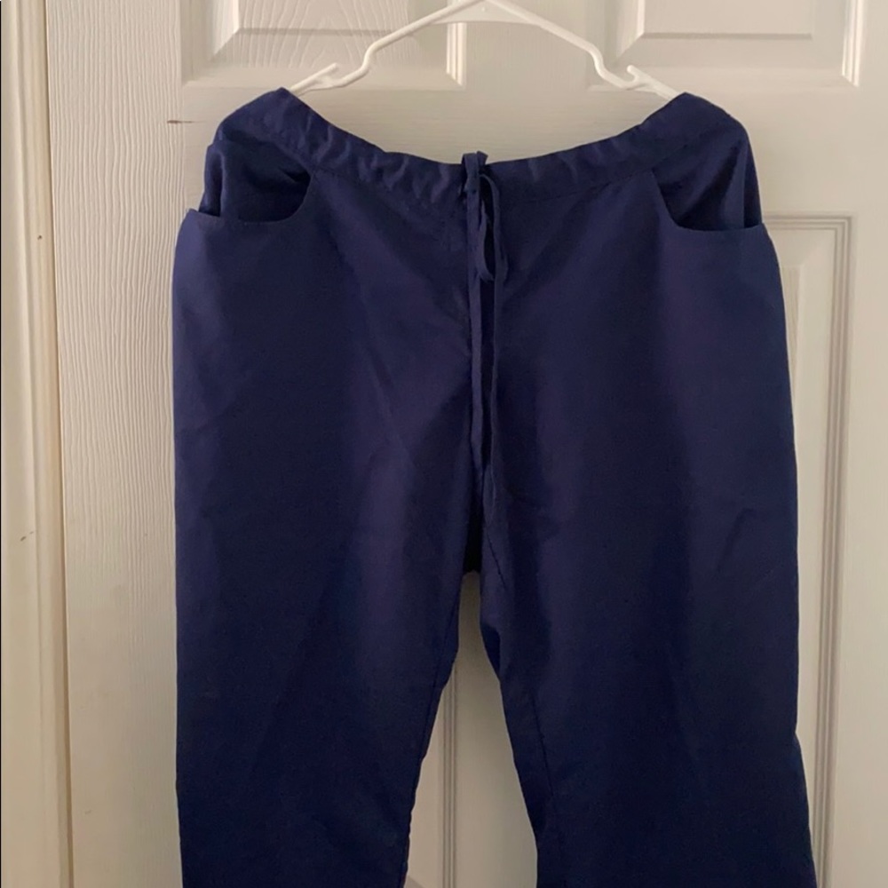 Greys Anatomy XL Navy Drawstring Scrub Pant